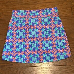 SpunkWear Woman’s Nautical Skort Anchor Design Size Small